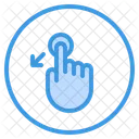 Touch Slant Down Icon