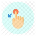 Touch Slant Down Icon