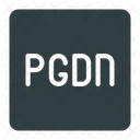 Page Bas Bouton Icône