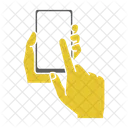 Touching smartphone  Icon
