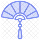 Traditional Fan Duotone Line Icon Icon