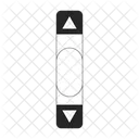 Vertical scroll bar  Icon