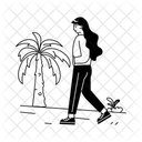 Walking Alone  Icon