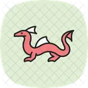 Water Dragon Waterdragon Reptile Icon