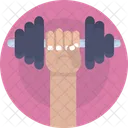 Sports Workout Lift Weight Icon