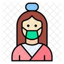 Woman Massage Care Icon
