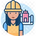 Woman Engineer Female Engineer Engineer Icon