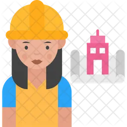 Woman Engineer  Icon