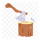 Chopping Wood Wood Cutting Cutting Axe Icon