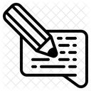 Write Text Write Pencil Icon
