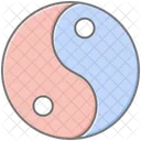 Yin Yang Symbol Lineal Color Icon Icon
